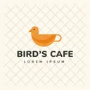 Cafe De Pajaros Cafe Caliente Logotipo De Cafe Icono