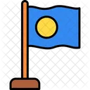 Palau Country Flag Icon