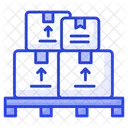 Pallet Cargo Boxes Icon