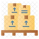 Pallet Cargo Boxes Icon