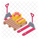 Pallet Jack Forklift Heavy Equipment Icon