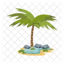 Palm Summer Leaf Icon