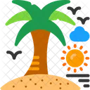 Palm Tree Tropical Paradise Palm Tree Scenery Symbol