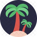 Palm Tree Coconut Icon