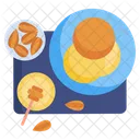 Pan Cake Almond Honey Icon