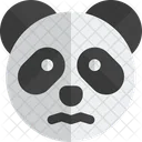 Panda Confounded Open Eyes  Icon