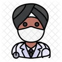 Doctor Avatar Hombre Icono