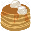 Panqueques Pan Cake Pastel Caliente Icono