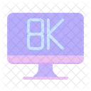 Pantalla de 8K  Icono