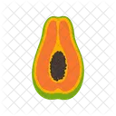 Papaya Fruit Healthy Icon