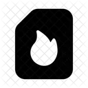 File Burn Document Burn Data Icon