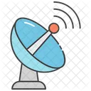 Parabolschussel Satellitenantenne Radioteleskop Symbol