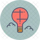 Parachute Balloon Hot Icon