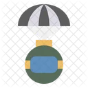 Parachute Spacecraft Rocket Icon