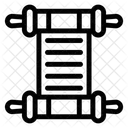 스크롤 문서 양피지 원고 아이콘