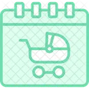 Parental Leave Duotone Line Icon Icon