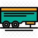 Parked Trailer Trailer Parking Stationary Trailer Icon