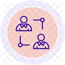 Partner Connection Line Icon Icon