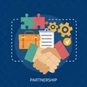 Partnership Marketing Concept Icon