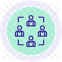 Partnership Teamwork Line Icon Icon