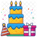 Cake Edible Party Cake Icon