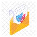 Mail Invitation Letter Party Invitation Icon