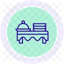 Party Platters Line Icon Icon