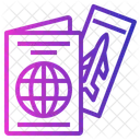 Feriados Internacional Passaporte Ícone