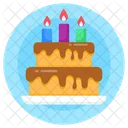 Pastel De Cumpleanos Pastel Pastel De Fiesta Icono