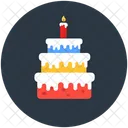 Pastel de cumpleaños  Icono