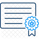 Patent Diploma Certificate 아이콘