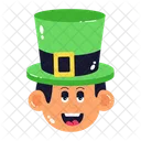 Patrick Hat Leprechaun Face Leprechaun Costume Icon