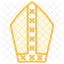 St Patricks Mitre Duotone Line Icon 아이콘