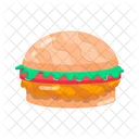 Cheeseburger Hamburger Patty Burger Icono