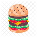 Cheeseburger Hamburger Patty Burger Icono