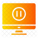 Screen Music And Multimedia Pause Button Icon