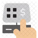 Paying Machine Card And Machine Cashier Machine Icon