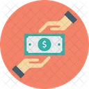 Corruption Money Handling Giving Money Icon