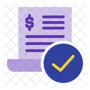 Invoice Payment Receipt Icon