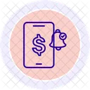 Payment Notification Line Icon Icon