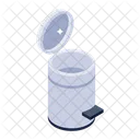 Pedal Bin Waste Bin Recycle Trash Icon