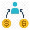 Peer Lending Money Icon