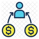 Peer Lending Money Icon