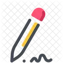 Pencil Write Signature Icon