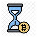 Bitcoin Pendiente Logotipo De Bitcoin Digital Icono