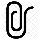 ペーパークリップ、クリップ、アタッチメント アイコン
