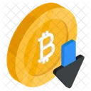 Pérdida de bitcoins  Icono