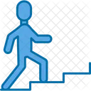 Person Climbing Stairs  Icon