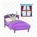 Bed Bedroom Room Icon