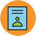 Personal Document Cv Icon